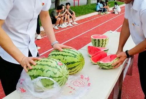 学生比赛吃瓜,学生们的吃瓜大赛精彩瞬间