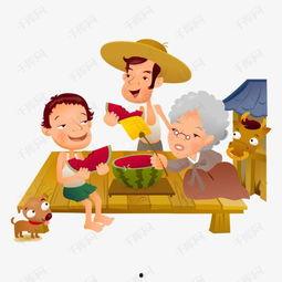 宝宝吃瓜照片模板,萌态十足！